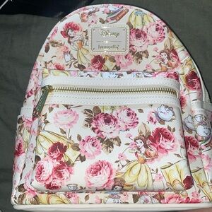 Disney loungefly Princess Belle with Mrs Potts and chip